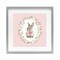 Stupell Industries Blush Pink Bunny Framed Print Under Glass, design by Christine Simpson Art